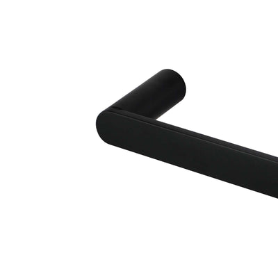 RUSHY Black Single Towel Rail 600mm