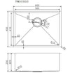 600x450x230mm 1.2mm Handmade Top/Undermount Single Bowl Kitchen Sink 304 Stainless Steel