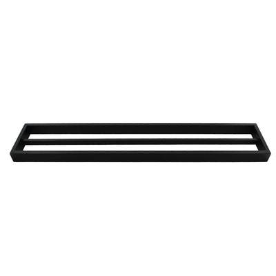 IVANO Series Black Double Towel Rail 600mm