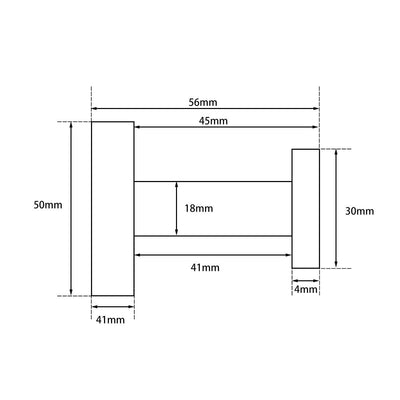 Pentro Brushed Nickel Round Robe Hook