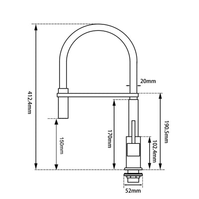 Chrome Kitchen Sink Mixer Tap