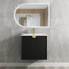 Matte Black Marlo 600mm Wall Hung Vanity