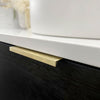 Bondi Black Oak 1200X460 Curve Vanity