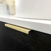 Bondi Black Oak 900X460 Curve Vanity