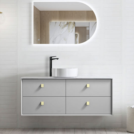 Light Grey Boston 1200mm Wall Hung Vanity