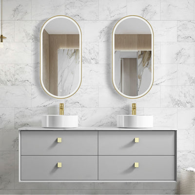 Satin White Boston 1500mm Wall Hung Vanity