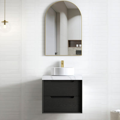 Black Oak Byron 600mm Wall Hung Vanity