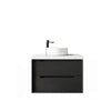 Black Oak Byron 750mm Wall Hung Vanity