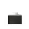 Black Oak Byron 750mm Wall Hung Vanity