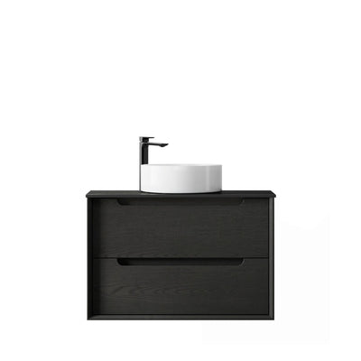 Black Oak Byron 750mm Wall Hung Vanity