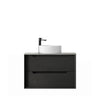 Black Oak Byron 750mm Wall Hung Vanity