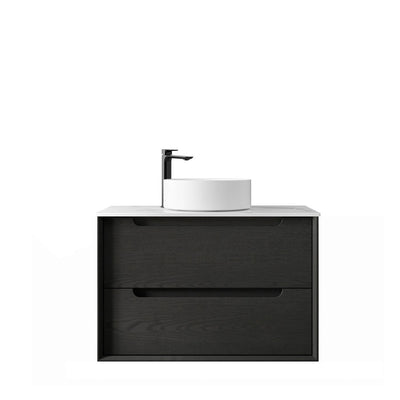 Black Oak Byron 750mm Wall Hung Vanity