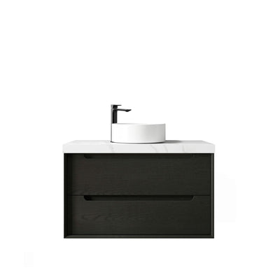 Black Oak Byron 900mm Wall Hung Vanity