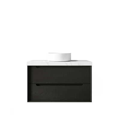 Black Oak Byron 900mm Wall Hung Vanity