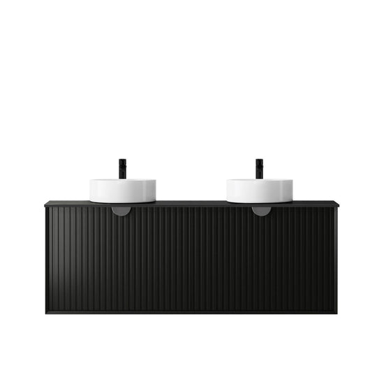 Matte Black Marlo 1500mm Wall Hung Vanity