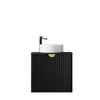 Matte Black Marlo 600mm Wall Hung Vanity