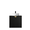 Matte Black Marlo 600mm Wall Hung Vanity