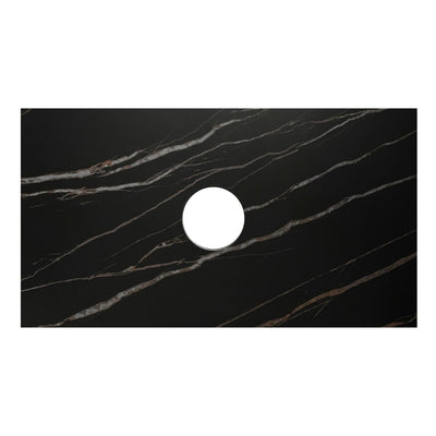 Matte Black Marlo 600mm Wall Hung Vanity