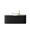 Bondi Black Oak 1200X460 Curve Vanity