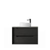 Black Oak Byron 750mm Wall Hung Vanity