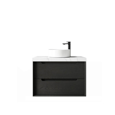 Black Oak Byron 750mm Wall Hung Vanity