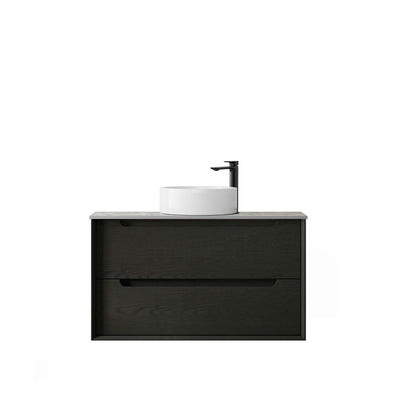 Black Oak Byron 900mm Wall Hung Vanity