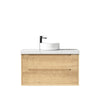 Natural Oak Byron 900mm Wall Hung Vanity