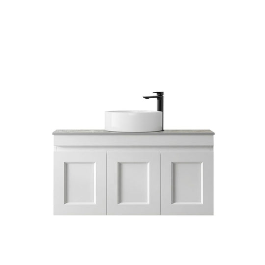 Satin White Hampton Mark II 900mm Wall Hung Vanity