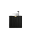 Matte Black Marlo 600mm Wall Hung Vanity