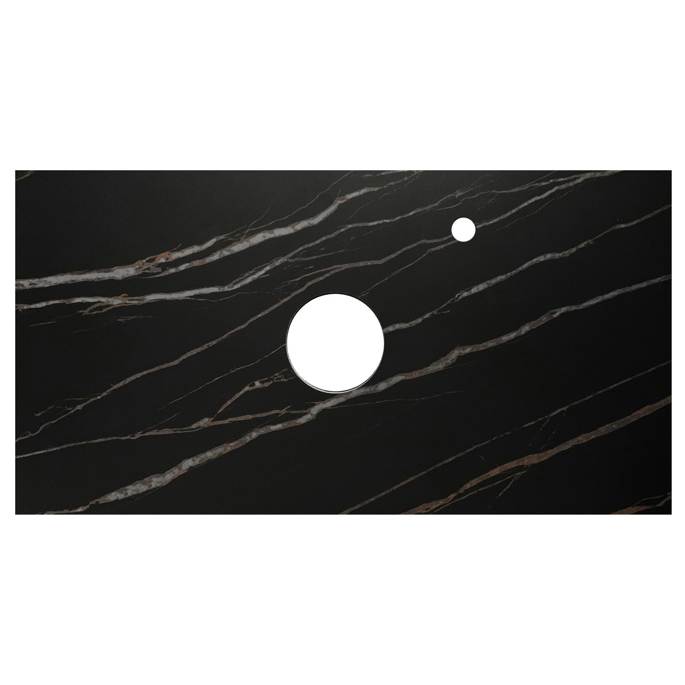 Matte Black Marlo 750mm Wall Hung Vanity