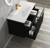 Matte Black Marlo 600mm Wall Hung Vanity