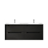 Black Oak Byron 1200mm Double Bowl Wall Hung Vanity