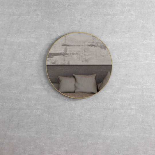 London Brush Gold Frame Mirror 700mm