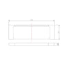AU Black Glass Shelf