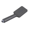 ABS Square Gunmetal Grey 3 Functions Rainfall Hand Held Shower Head