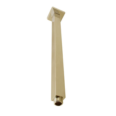 Cavallo 400mm Brushed Yellow Gold Square Ceiling Shower Arm