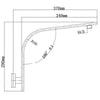 Cavallo Brushed Yellow Gold Gooseneck Wall Mounted Shower Arm