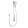 Bellino Chrome Square Handheld Shower Rail Set