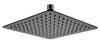 Super-slim Square Black Rainfall Shower Head 300mm