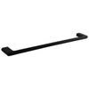 AU Black Single Towel Rail 600mm