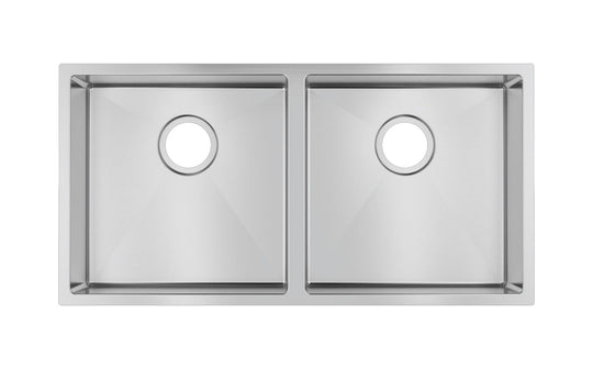 865*440*200mm Hand-made Double Kitchen Sink(Round Edges)