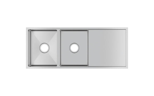 1160x460x230mm 1.2mm Handmade Top/Undermount Double Bowls Kitchen Sink