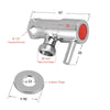 Pentro Brushed Nickel Round Brass Washing Machine Taps Set